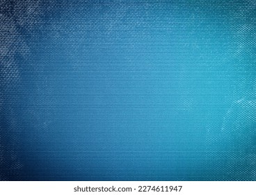 Blue gradient canvas paper  Old classic   popular blue gradient textured canvas paper  Blue gradation textured canvas paper and white dust   dark vignette 