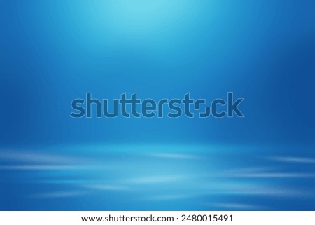 blue gradient studio room background for art work of product display.