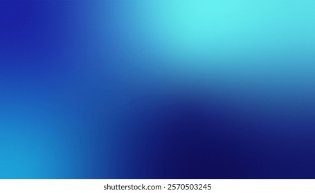 Blue gradient texture background with grainy grain effect illustration