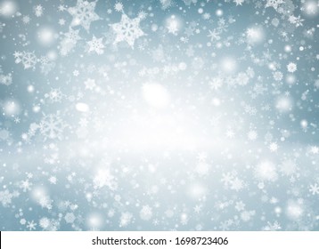 Blue gray abstract background with white bokeh stars lights beautiful colorful shiny blurred. use wallpaper backdrop Christmas wedding card and texture your product. - Powered by Shutterstock