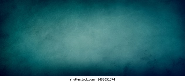 Blue Green Background With Gorgeous Colors And Dark Border With Marbled Soft Lighting And Texture Design, Elegant Old Vintage Distressed Background