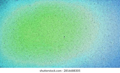 Blue green gradient speckle dot paper texture background template
