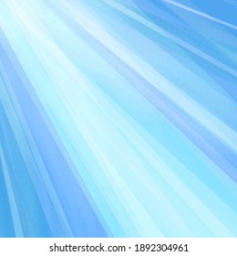 Blue green striped background pattern with lines of aquamarine turquoise blue green and white diagonal rays, abstract beachy color stripes design