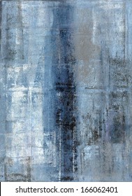 Blue And Grey Abstract Art