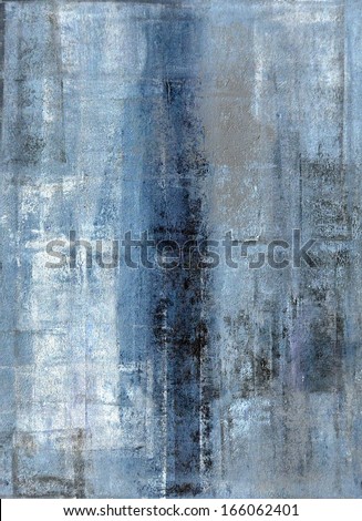 Blue and Grey Abstract Art