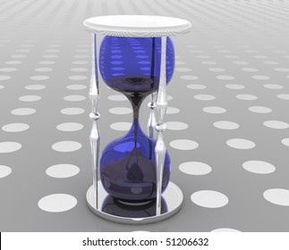 blue hourglass