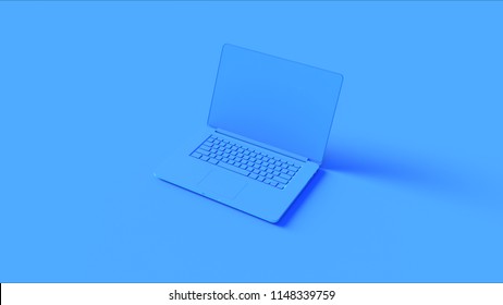 Blue Laptop 3d Illustration 3d Render