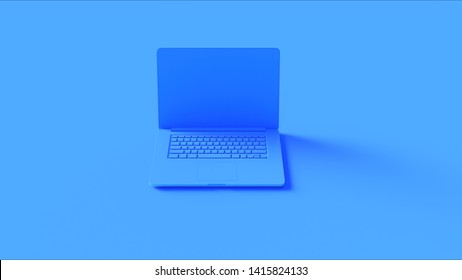 Blue Laptop 3d Illustration 3d Render