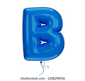 Blue Letter B Made Inflatable Balloon Stock Illustration 1208290936