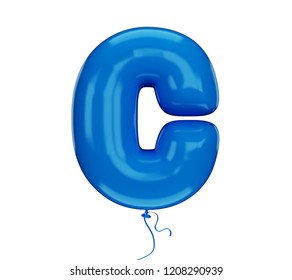c letter blue