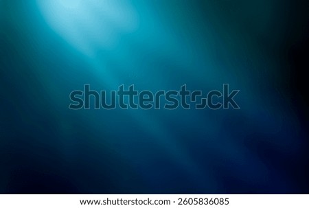 blue light background overlay with soft gradient and blurred effect, resembling underwater glow or spotlight. Dark mysterious ambiance with subtle illumination and smooth color transition
