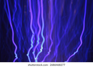 blue light rays long exposure