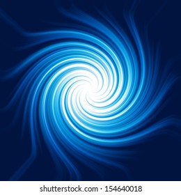 Blue Light Vertigo Swirl Background.