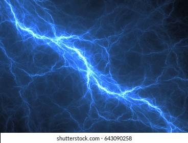 Blue Lightning Abstract Electric Background Stock Illustration ...