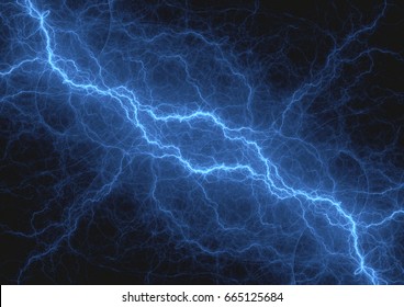 Blue Lightning Strike Electrical Background Stock Illustration ...