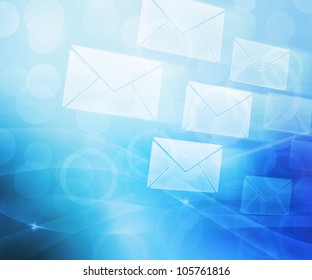 Blue Mail Abstract Background