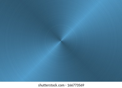 Blue Metal Surface With Radial Gradient