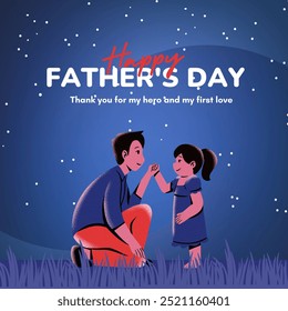 Blue MInimalist Happy Father's day Instagram Post - Powered by Shutterstock