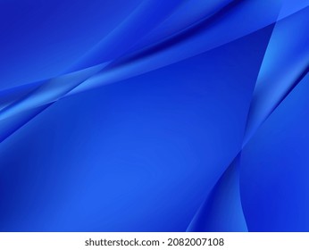 Blue modern background with abstract folds. Subtle lighting effect.