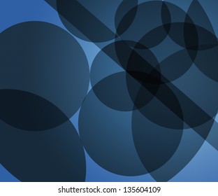 Blue Modern Circles Background