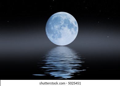 月 水面 のイラスト素材 画像 ベクター画像 Shutterstock