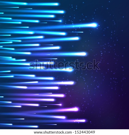 Blue neon moving blue shining lights, raster illustration Stock photo © 