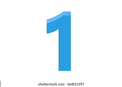 Blue Number Stock Illustration 664011997 | Shutterstock