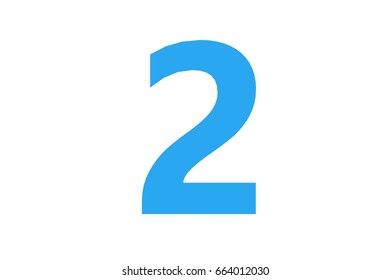 3d Rendering Number 2 Bold Lettering Stock Illustration 1554959366 ...