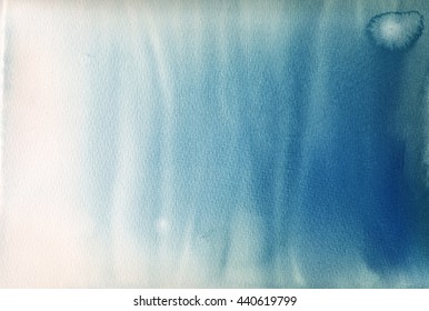 Blue Ombre Watercolor Background