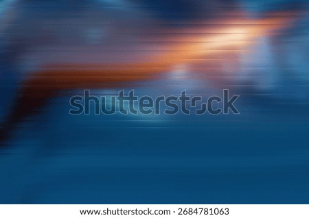 Blue, Orange Abstract Background – Motion Blur Gradient Light Streak Texture Art Design. motion blur background