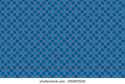 Blue ornamental seamless pattern. Illustration abstract background. High quality illustration