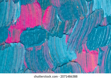 Blue Paint Textured Background Aesthetic DIY Experimental Art