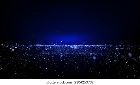 Blue Particles Background, 
3d rendering