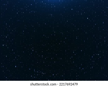 Blue Particles, Particle Background. 3d Render