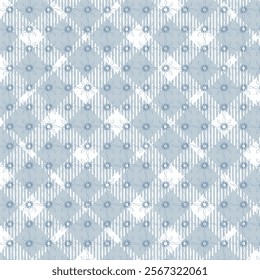 Blue pattern seamless designer chic elegant cool design blue design flowers 