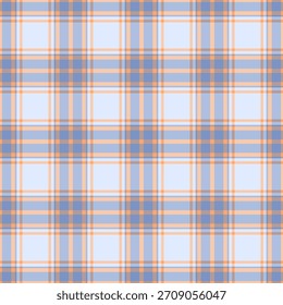 Blue and peach plaid pattern background. Soft pastel checkered design with a cozy spring vibe, perfect for textiles, crafts, and Father’s Day themed projects.