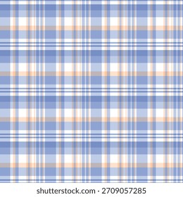 Blue and peach plaid pattern background. Soft pastel checkered design with a cozy spring vibe, perfect for textiles, stationery, and Father’s Day themed projects.