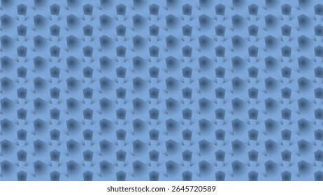 Patrón de estrella pentagonal azul con sombreado degradado y estilo geométrico