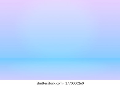 Blue Pink Empty Room Or Space For Product Display, Gradient Effect