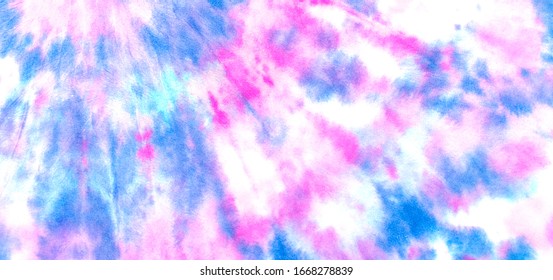 Blue Pink Painting Wash Texture. Shibori Washes Design. Acrylic Splash Batik Stains. Soft Acrylic Artwork Pattern. Navy Tie Die Background Messy Painting Cloth Art. Watercolor