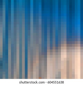 Blue Pixel Background.