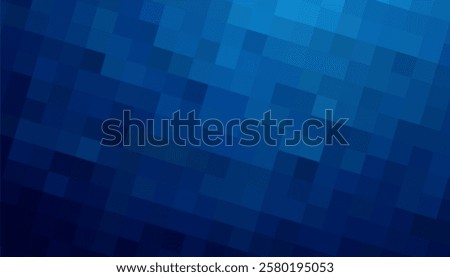 Blue pixelated texture with a gradient of shades ranging from light to dark blue for background, wallpaper, web design, and creative project, giving a cool, calming, and modern feel