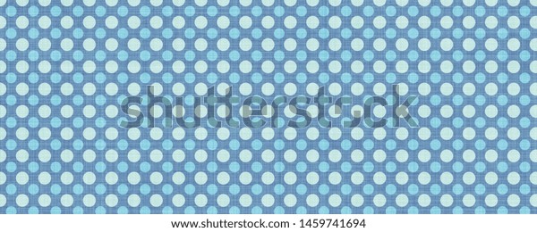 Blue Polka Dots Fabric Pattern Background Stock Illustration 1459741694