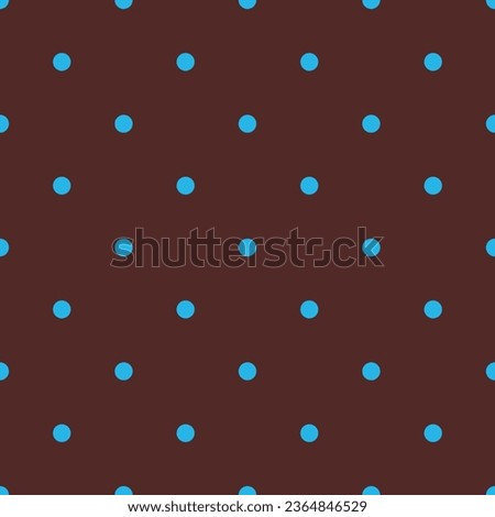 blue Polka Dots Pattern Repeat on dark Background