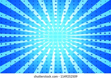 Blue Pop Art Retro Background Exploding Stock Illustration 1149252509 ...