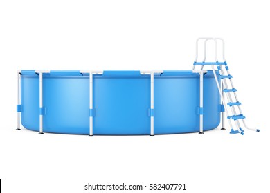 Blue Portable Outdoor Round