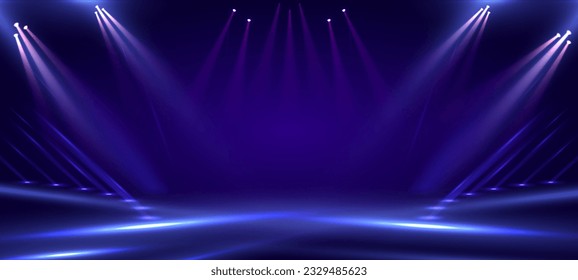 Blue Purple Golden Stage Spotlights Awards Graphics Background Celebration. Red Carpet Entry Show. Entertainment Hollywood Bollywood Template Design. Awards Background Theater Drama Steps Floor.  - Powered by Shutterstock