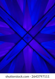Blue and purple light pattern lights