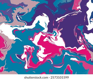 Blue Purple Marble Liquid Water Abstract Texture High Quality Background