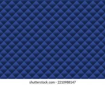 Blue Quilted Fabric Background Material.